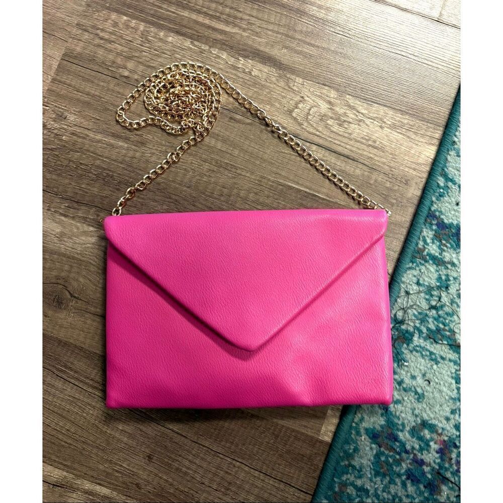 Hot pink envelope Crossbody bags